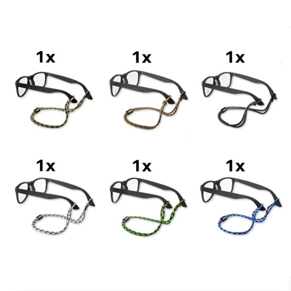 Carson Assorted Pack Paracord Eyewear Retainers