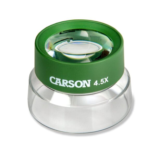 Carson BugLoupe 4.5x Power Pre-Focused Stand Magnifier Loupe