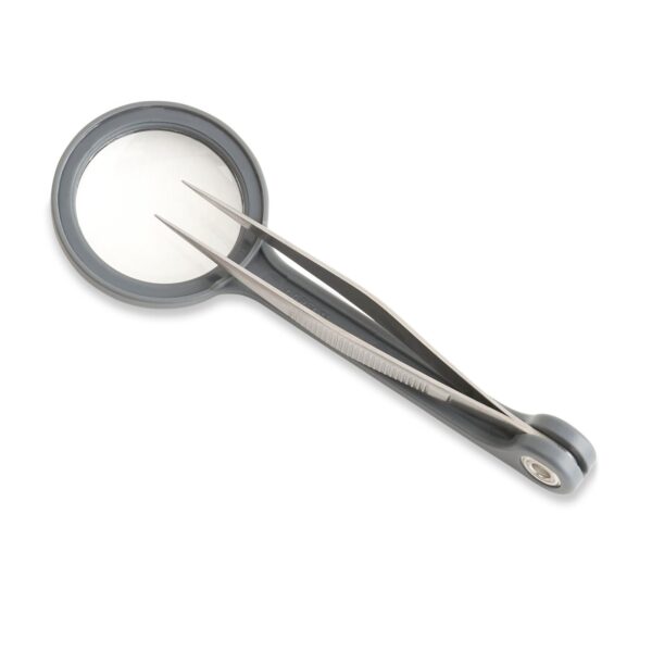 Carson MagniGrip 4.5x Power 1.2 Magnifier, Attached Precision Tweezers - Image 2