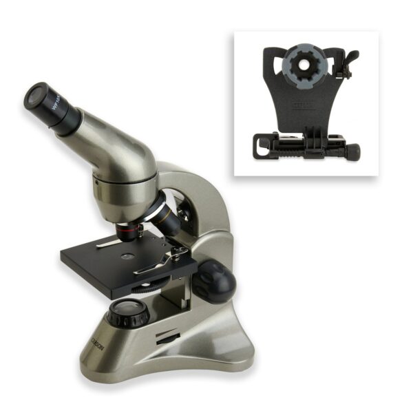 Carson Beginner 40x-400x Compound Microscope, Universal Smartphone Digiscoping Adapter - Image 5