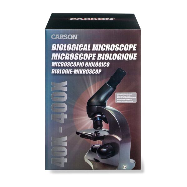 Carson Beginner 40x-400x Compound Microscope, Universal Smartphone Digiscoping Adapter - Image 7