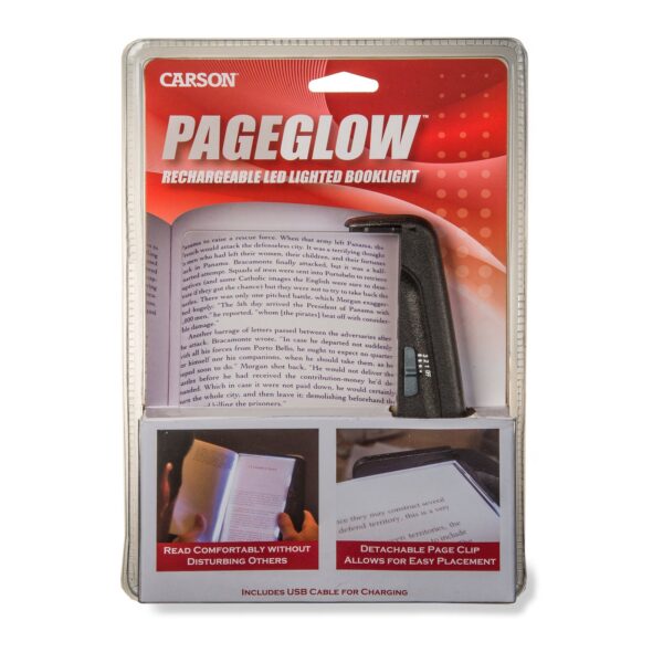 PageGlow Rechargeable LED Paperback Book Light, Detachable Page Clip - Image 5