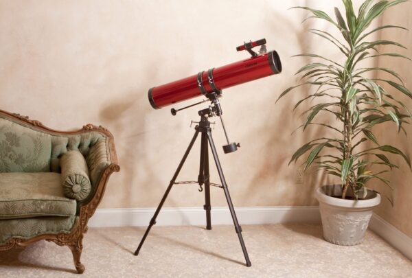 Carson Red Planet Series 45-100x114mm Newtonian Reflector Telescope, Universal Smartphone Digiscoping Adapter - Image 6