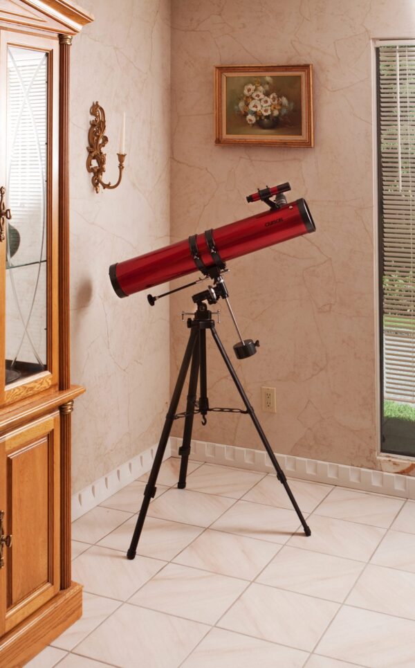 Carson Red Planet Series 45-100x114mm Newtonian Reflector Telescope, Universal Smartphone Digiscoping Adapter - Image 7