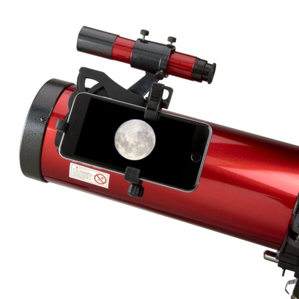 Carson Red Planet Series 45-100x114mm Newtonian Reflector Telescope, Universal Smartphone Digiscoping Adapter - Image 5