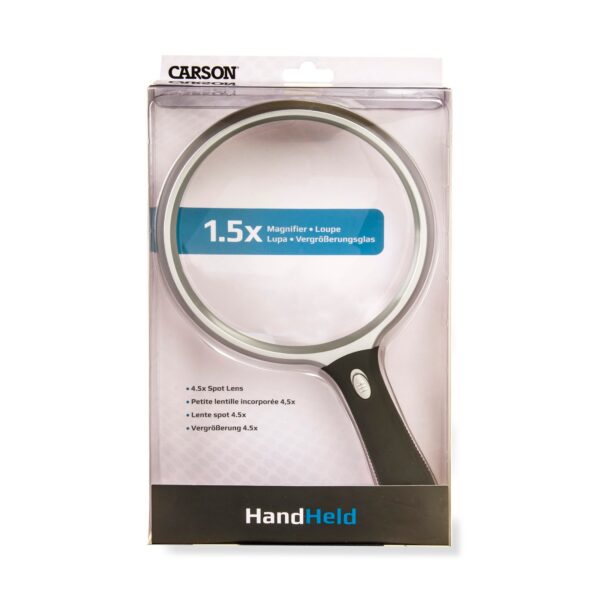 Carson LED Lighted 1.5x Power 5 Oversized Handheld Magnifier - Image 7