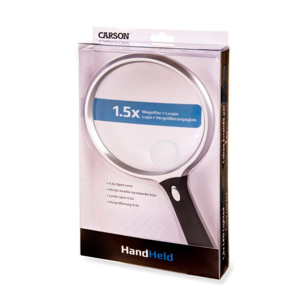 Carson LED Lighted 1.5x Power 5 Oversized Handheld Magnifier - Image 6