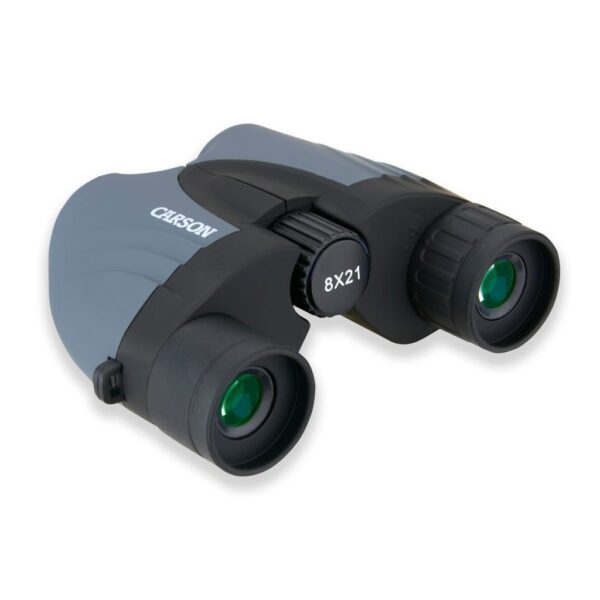 Carson Tracker 8x21mm Compact Sport Binocular, Grey - Image 2