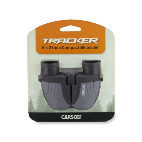 Carson Tracker 8x21mm Compact Sport Binocular, Grey - Image 6